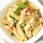 One-Pot Creamy French Onion Beef and Shells Pasta