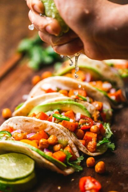 Slow Cooker Chipotle Barbacoa Beef Tacos with Cilantro Lime