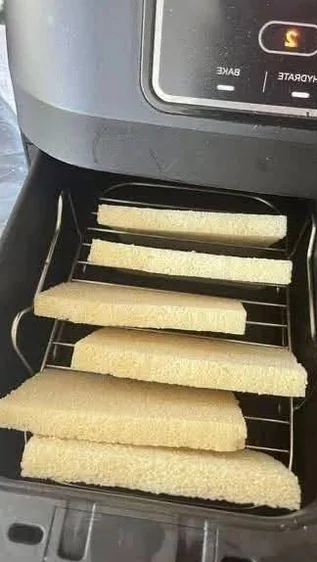 Crispy Low-Carb Air Fryer Custard Toast for Healthy Weight Loss