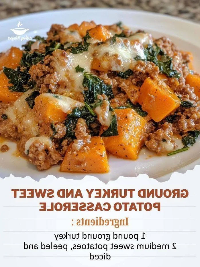 Ground Turkey & Sweet Potato Casserole