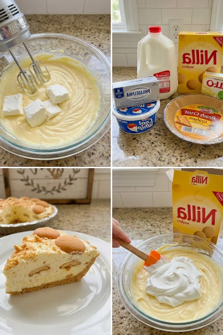 No-bake Banana Pudding Cream Pie