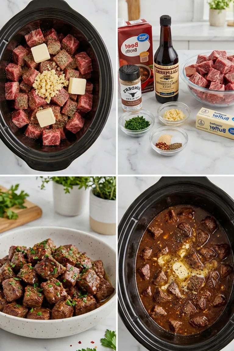 Slow-cooker Garlic Butter Steak Bites
