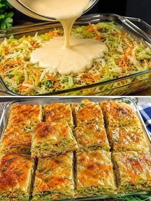 Savory Cabbage and Vegetable Bake