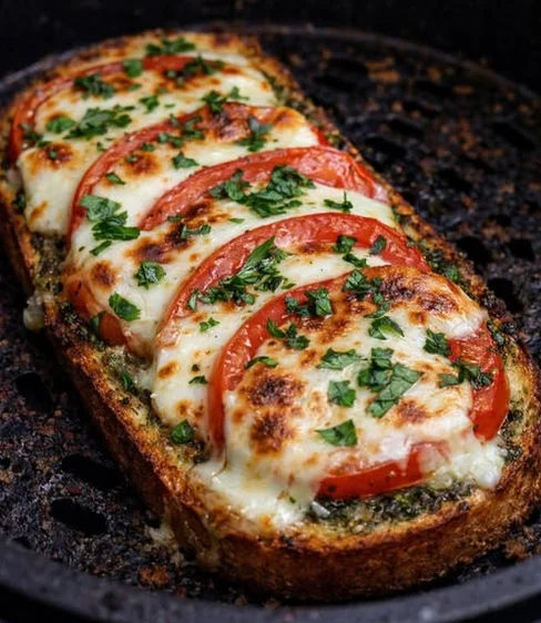 Air Fryer Caprese Grilled Cheese