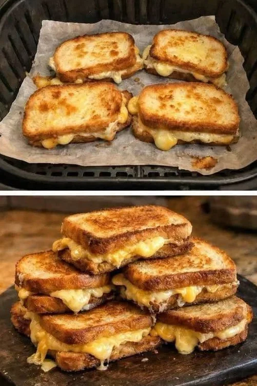 Air Fryer Grilled Cheese Sandwiches