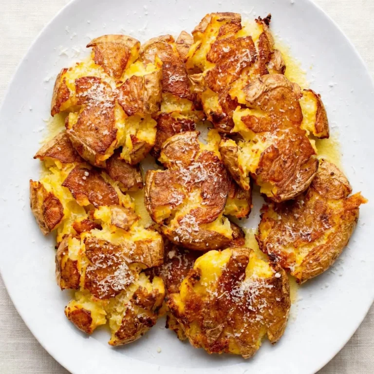 Crispy Parmesan Smashed Potatoes