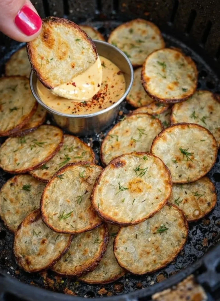 Air Fryer Salt and Vinegar Potato Chips