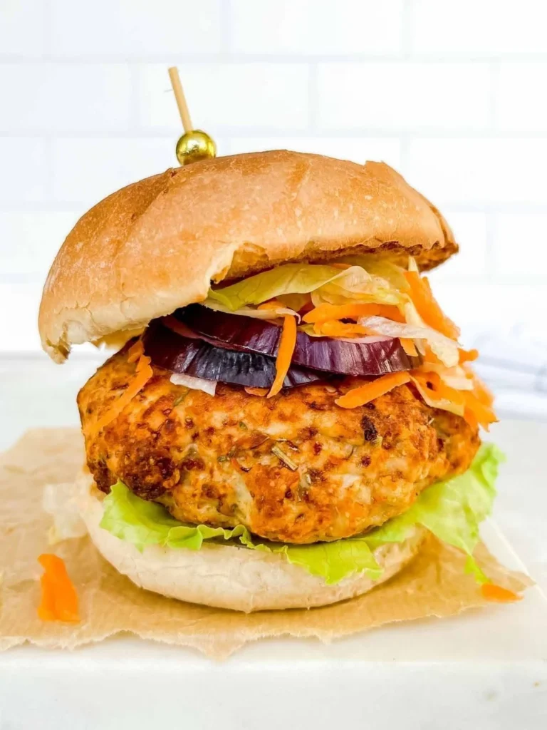 Crispy & Juicy High-Protein Air Fryer Turkey Burger Recipe
