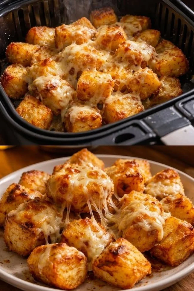 Air Fryer Cheesy Potato Bites