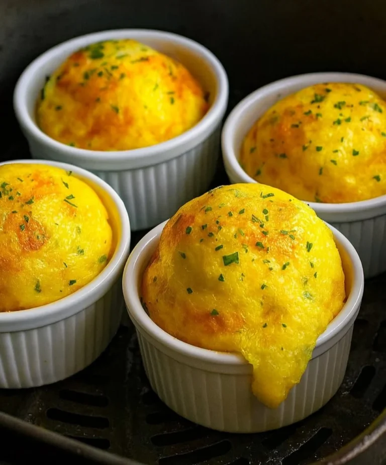 Fluffy Air Fryer Protein Egg Bites – Low-Carb & Quick