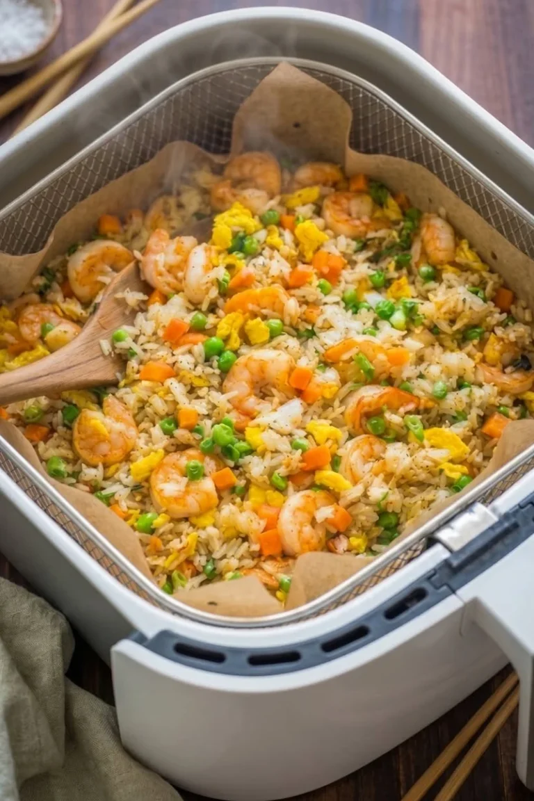 Air Fryer Shrimp Fried Rice