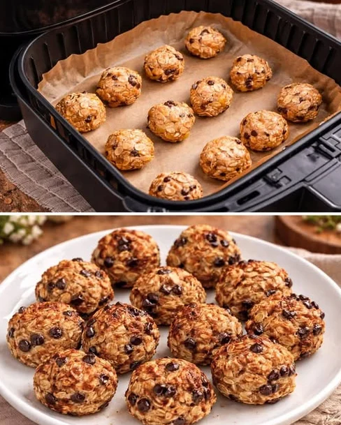 Air Fryer Banana Oat Cookies