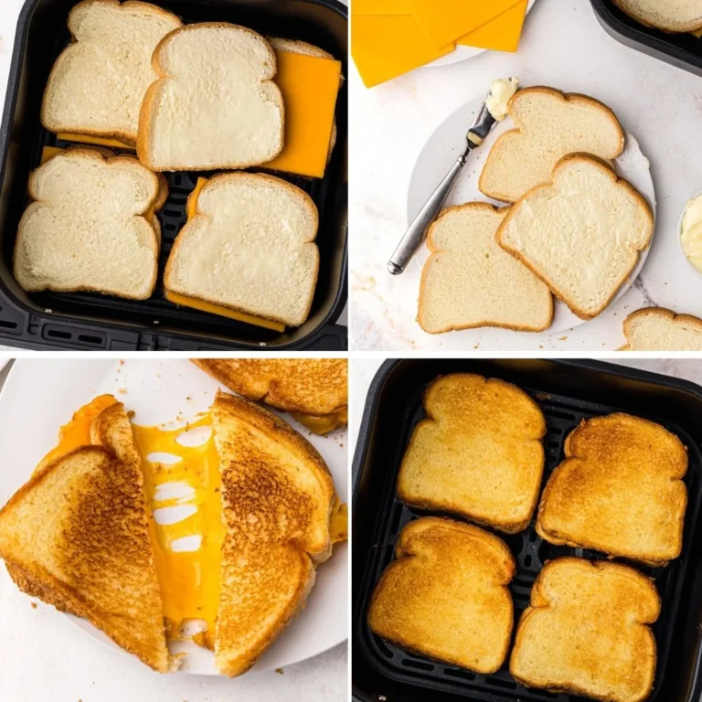 Crispy Air Fryer Low-Carb Grilled Cheese Sandwich